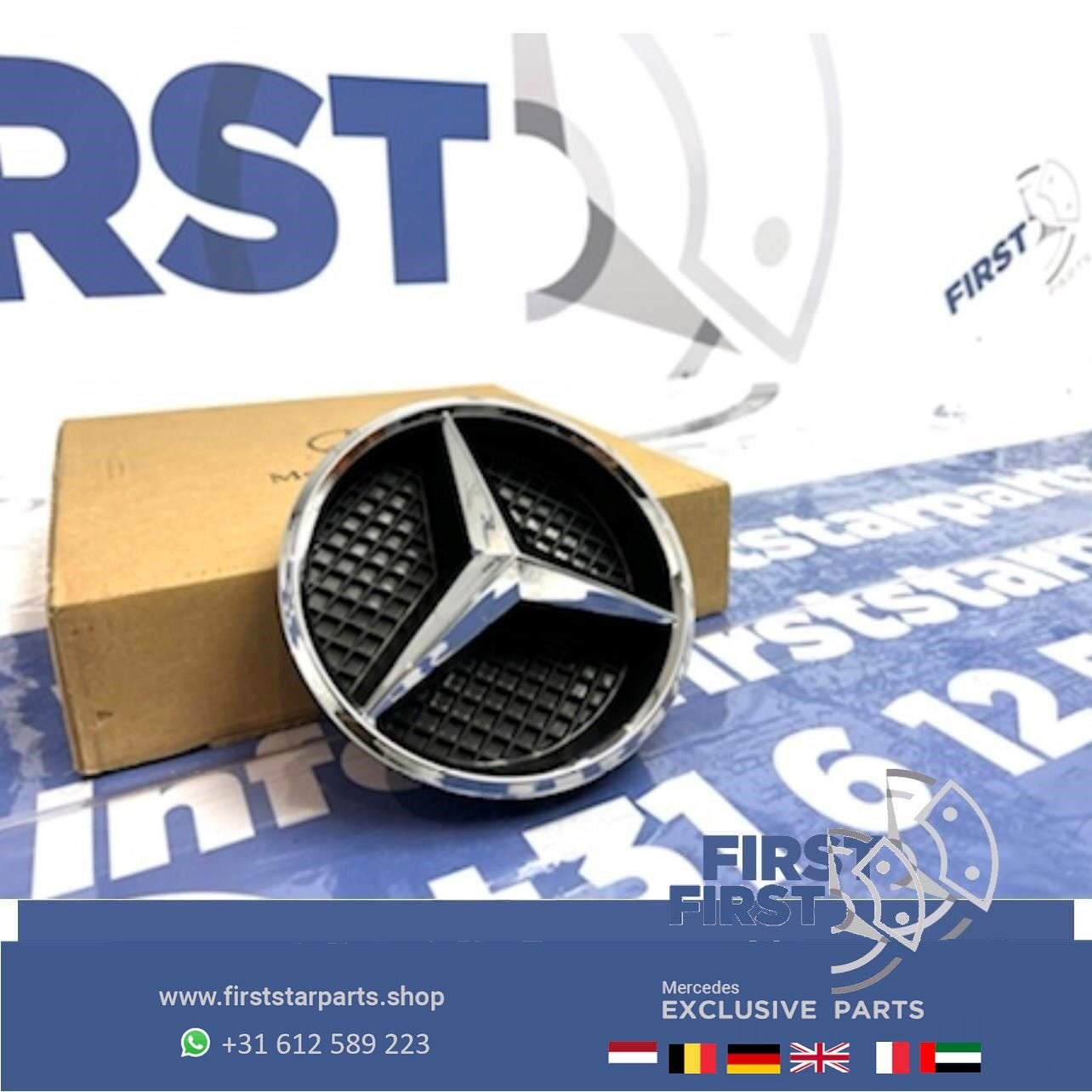 Mercedes GRIL STER EMBLEEM LOGO Mercedes A B C CLA CLA E GT, Utilisé, -, -, Enlèvement ou Envoi