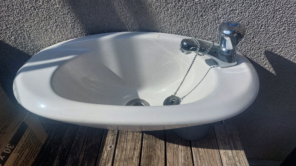 Lave mains, Enlèvement, Utilisé, Pierre, Lavabo