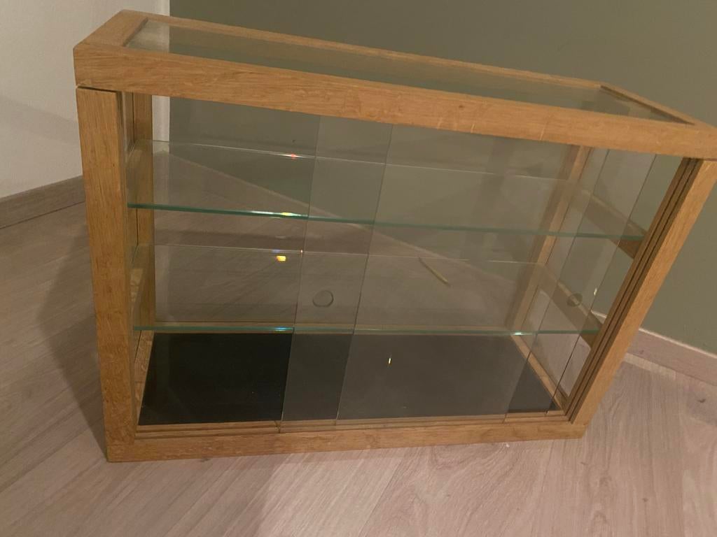 Vitrinekastje op maat gemaakt, Ophalen, Zo goed als nieuw, Glas