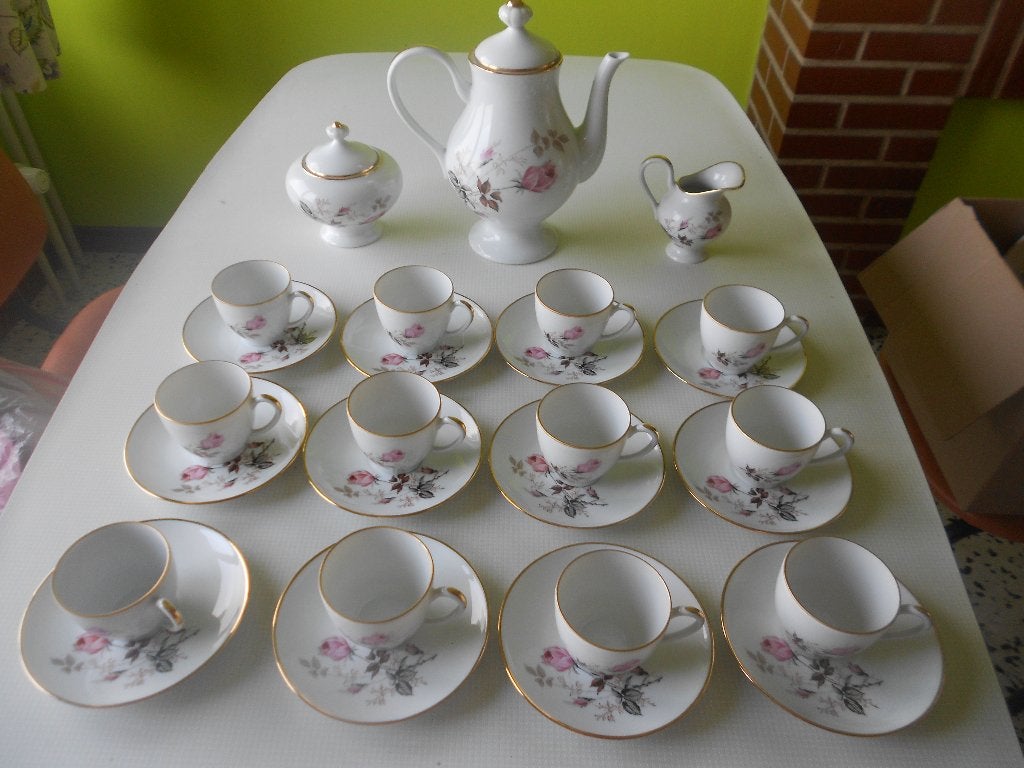 service a moka ou a café 27 pièces porcelaine de limoges, Enlèvement