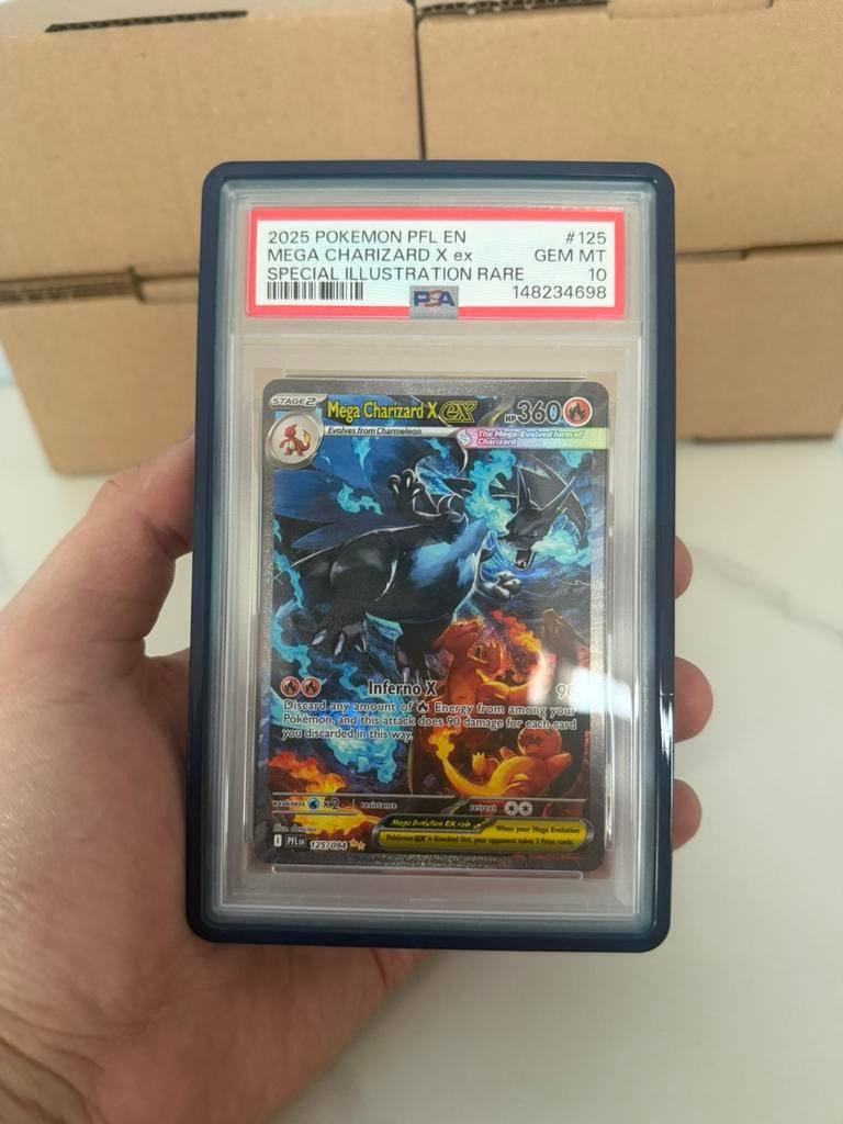 Mega charizard 125, Hobby en Vrije tijd, Verzamelkaartspellen | Yu-gi-Oh!, Ophalen, Zo goed als nieuw