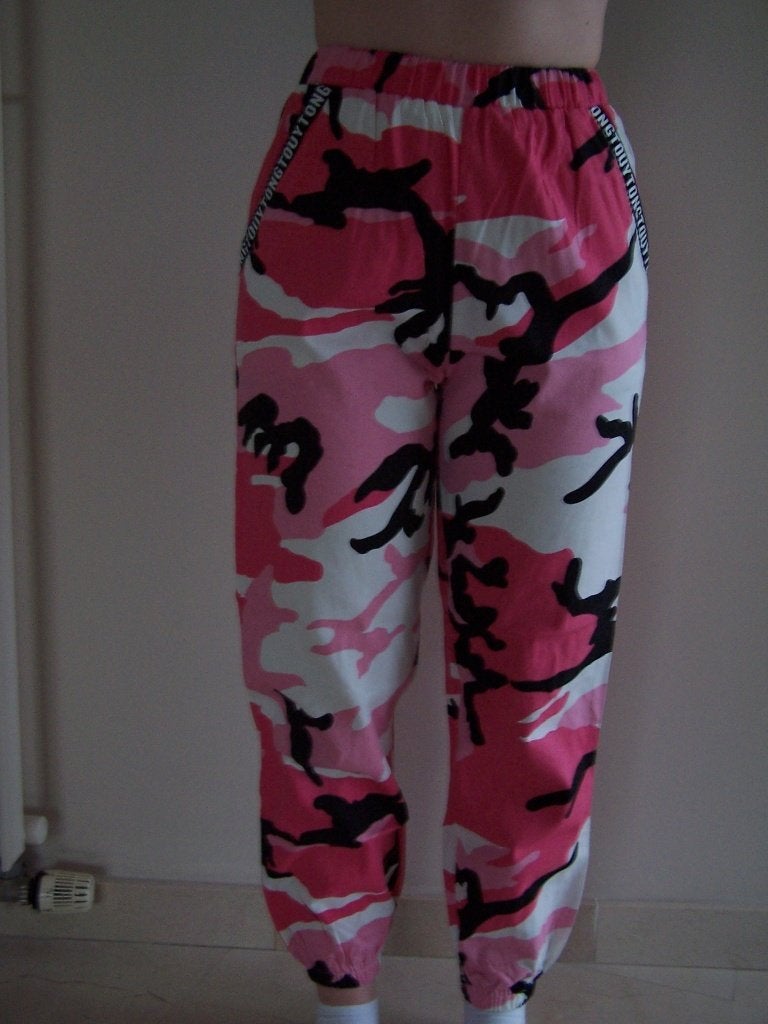 Pantalons/pantalons de survêtement de camouflage roses — S, Vêtements | Femmes, Neuf, Enlèvement ou Envoi, Rose, Taille 36 (S)