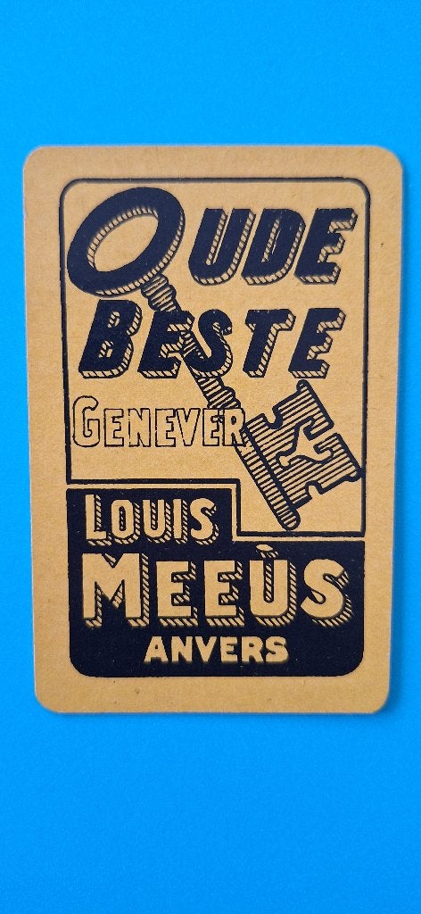 Carte à jouer Distillery, Distillery Meeus_Antwerpen_3, Enlèvement ou Envoi, Utilisé, Carte(s) à jouer