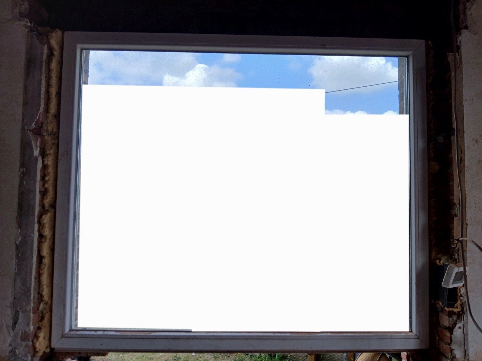 wit pvc raam dubbel glas, Doe-het-zelf en Bouw, Glas en Ramen, Ophalen, Gevelraam of Ruit, Gebruikt, 120 tot 160 cm