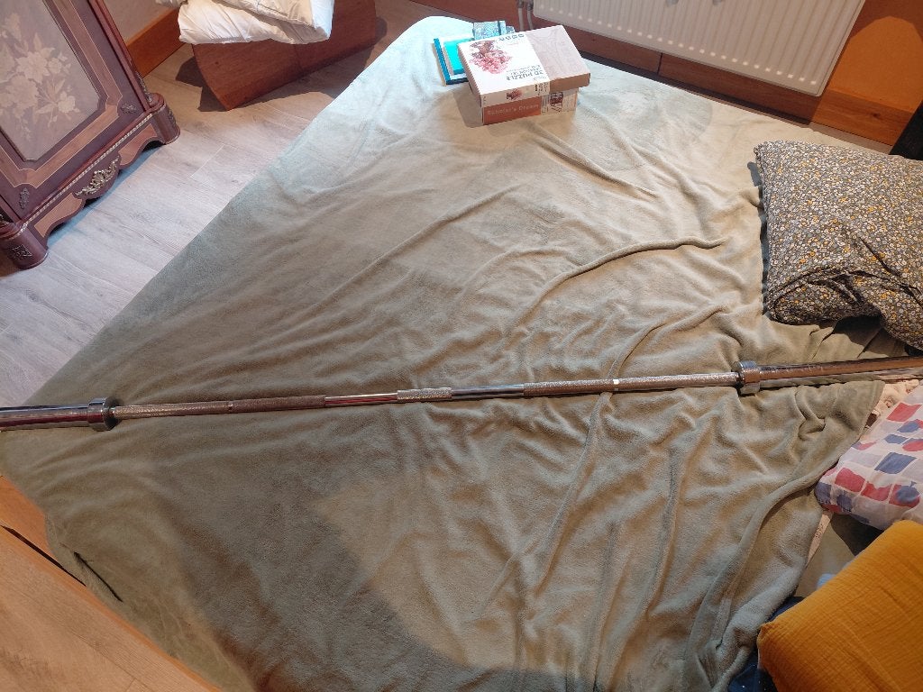 Halterstang 200cm 50mm, Sport en Fitness, Fitnessmaterialen, Ophalen, Gebruikt, Halterstangen