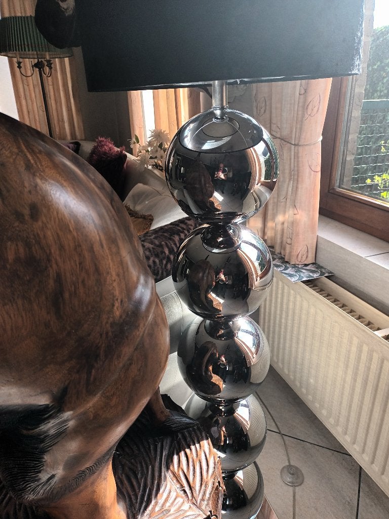 Lamp eric kuster , 5 grote chroome bollen , mooi, Huis en Inrichting, Ophalen, Zo goed als nieuw, Overige materialen, 100 tot 150 cm