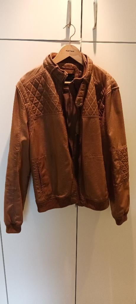 jas leder, Kleding | Heren, Ophalen, Zo goed als nieuw, Bruin