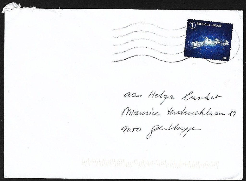 2025 - BELGIQUE - Enveloppe magique de Noël [Y&T 5347], Oblitéré, Affranchi, Avec enveloppe, Envoi