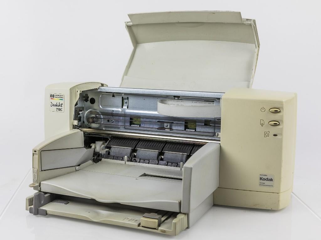 Printer HP DeskJet 710C + Stroomkabel Voeding, Computers en Software, Printers, Ophalen, Kleur printen, Printer