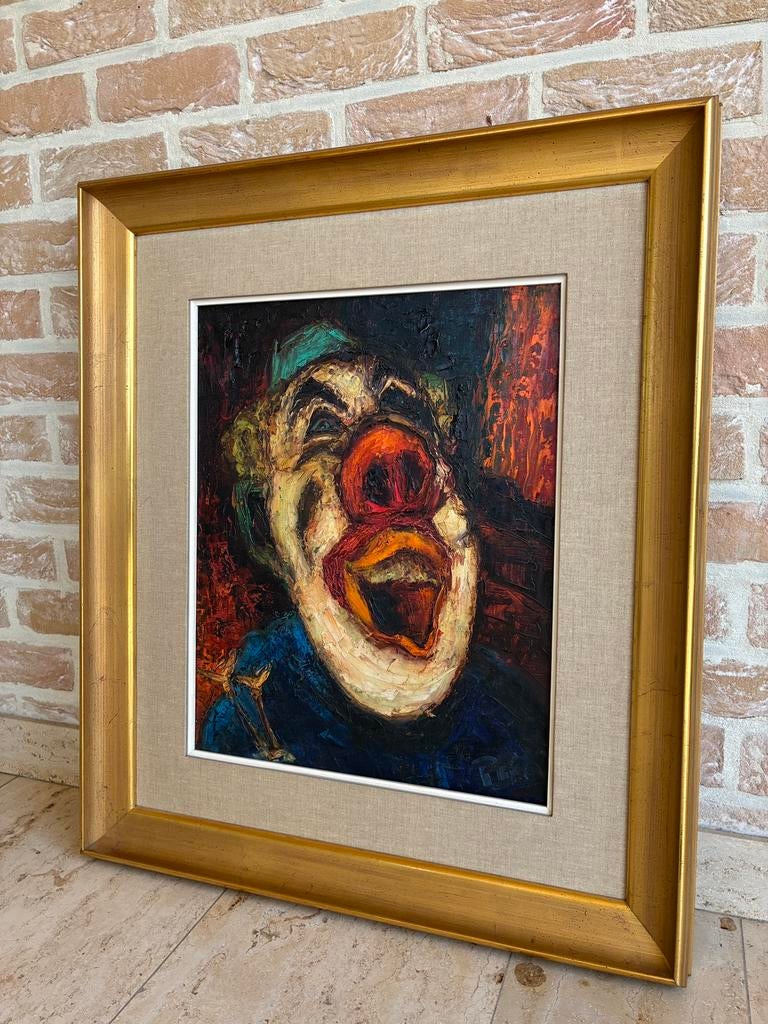 Schilderij Clown, Ophalen
