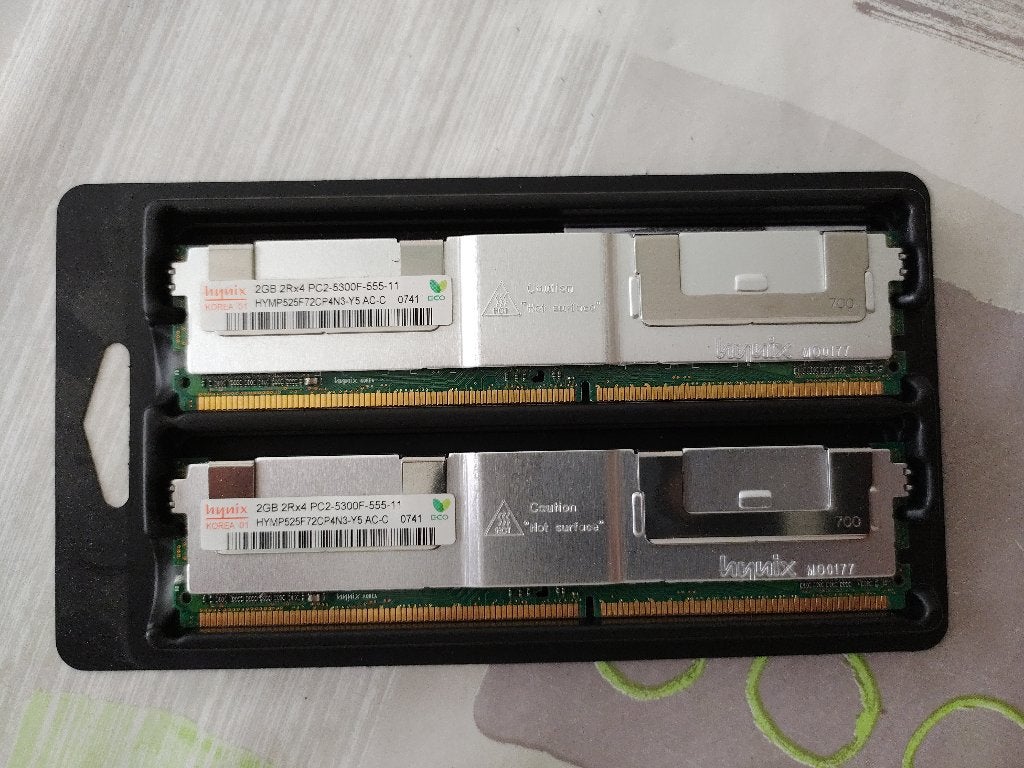 Mémoire RAM 2Gb DDR2 5300F, Enlèvement ou Envoi, Serveur, DDR2, Utilisé