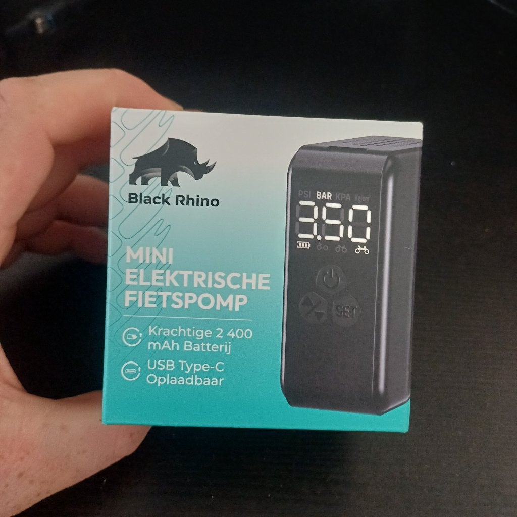 Elektrische fietspomp compact, Fietsen en Brommers, Fietsaccessoires | Fietspompen, Ophalen, Elektrisch, Gebruikt