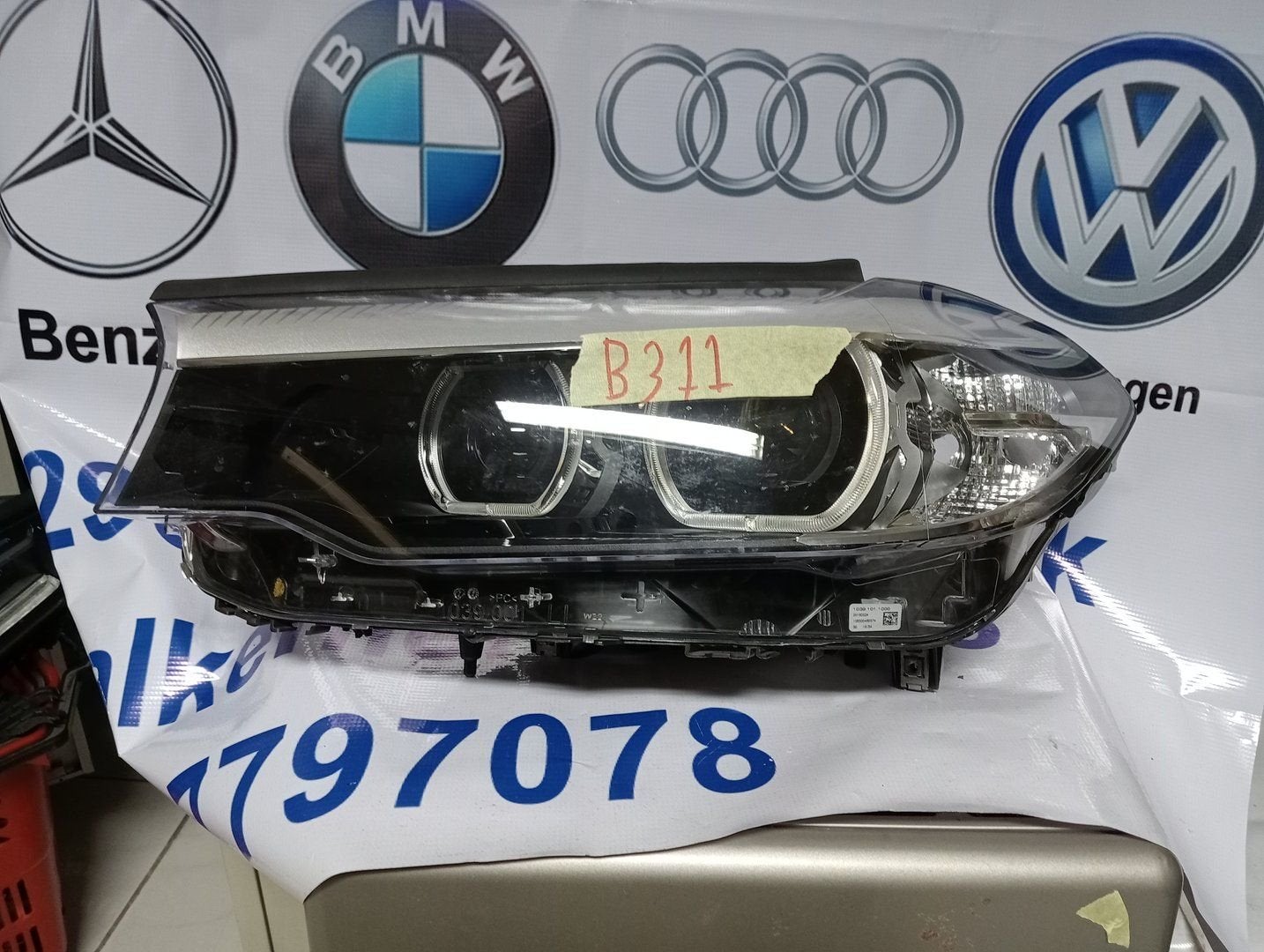 Koplamp BMW 5 Serie G30 G31 Full Led Links 849911101 Origine, -, Utilisé, -, Enlèvement ou Envoi