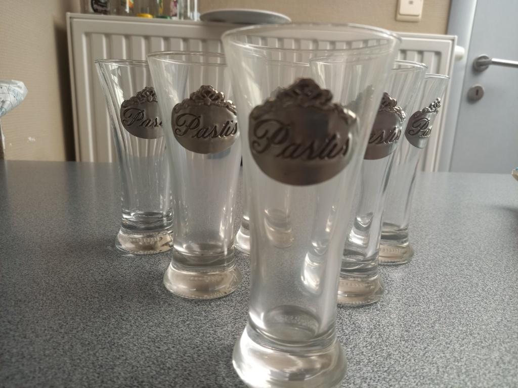 Pastis glazen. Nieuw, Huis en Inrichting, Ophalen of Verzenden, Nieuw, Glas, Glas of Glazen