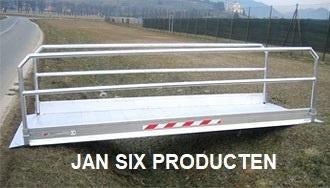 voetgangersbrug alu. opvouwbare en verwijderbare zijkanten, Ophalen, Nieuw