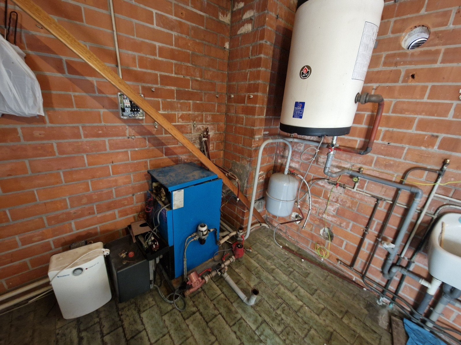 complete mazoutketel, expansievat en boiler, incl alles, Ophalen, Gebruikt, Boiler