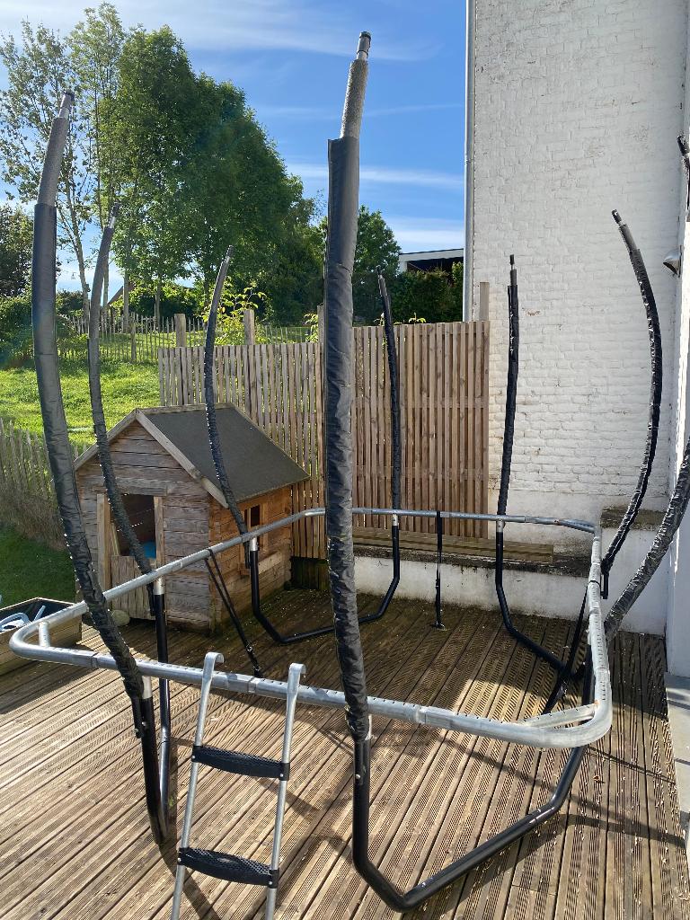 SENZ SPORTS J5000 rechthoekige trampoline — 214 x 305 cm, Ophalen, Gebruikt