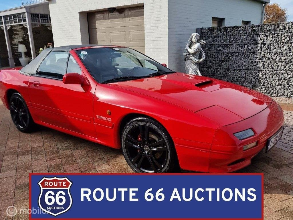 Mazda RX-7 Cabriolet | 1988 | Route 66 Auctions, Auto's, Zwart, Bedrijf, Handgeschakeld, Overige carrosserie