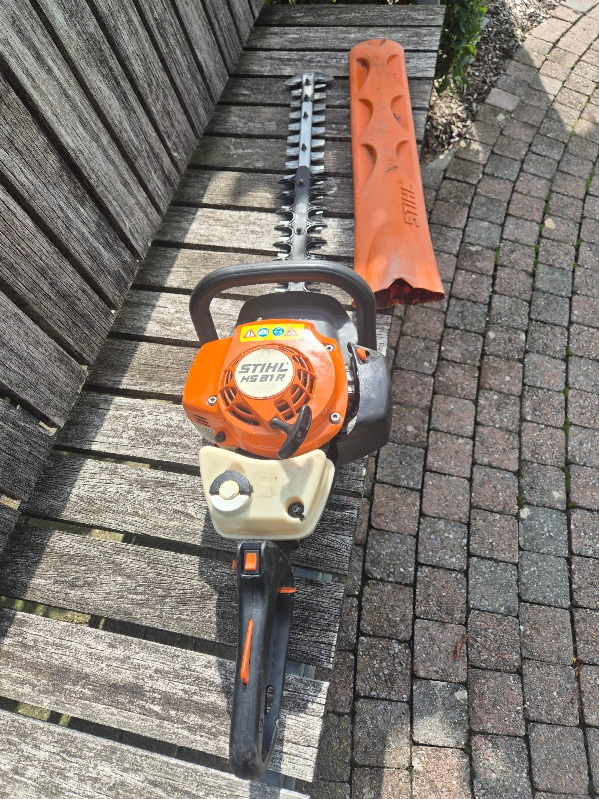 Stihl HS 81r heggenschaar benzine, Ophalen, Zo goed als nieuw, Benzine, Stihl MS