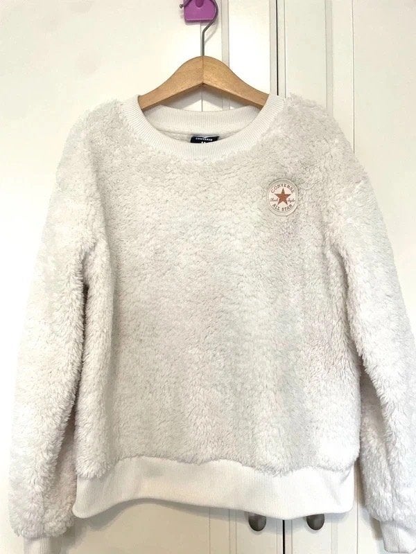 Pull/polaire, fille, Converse, 10/12 ans (128/140 cm), Enlèvement ou Envoi, Utilisé, Fille