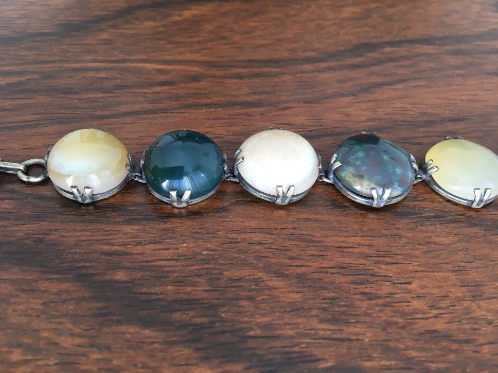 Armband & halsketting (1920/30), Bijoux, Sacs & Beauté, Bracelets, Enlèvement, Utilisé, Autres matériaux