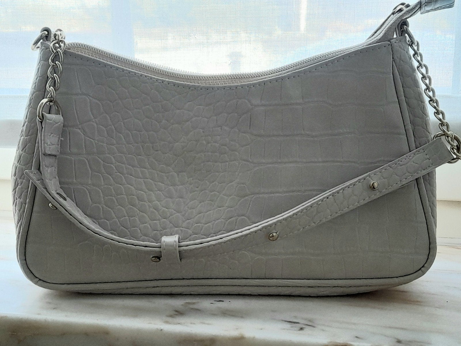 magnifique sac à bandoulière beige, Enlèvement, Beige