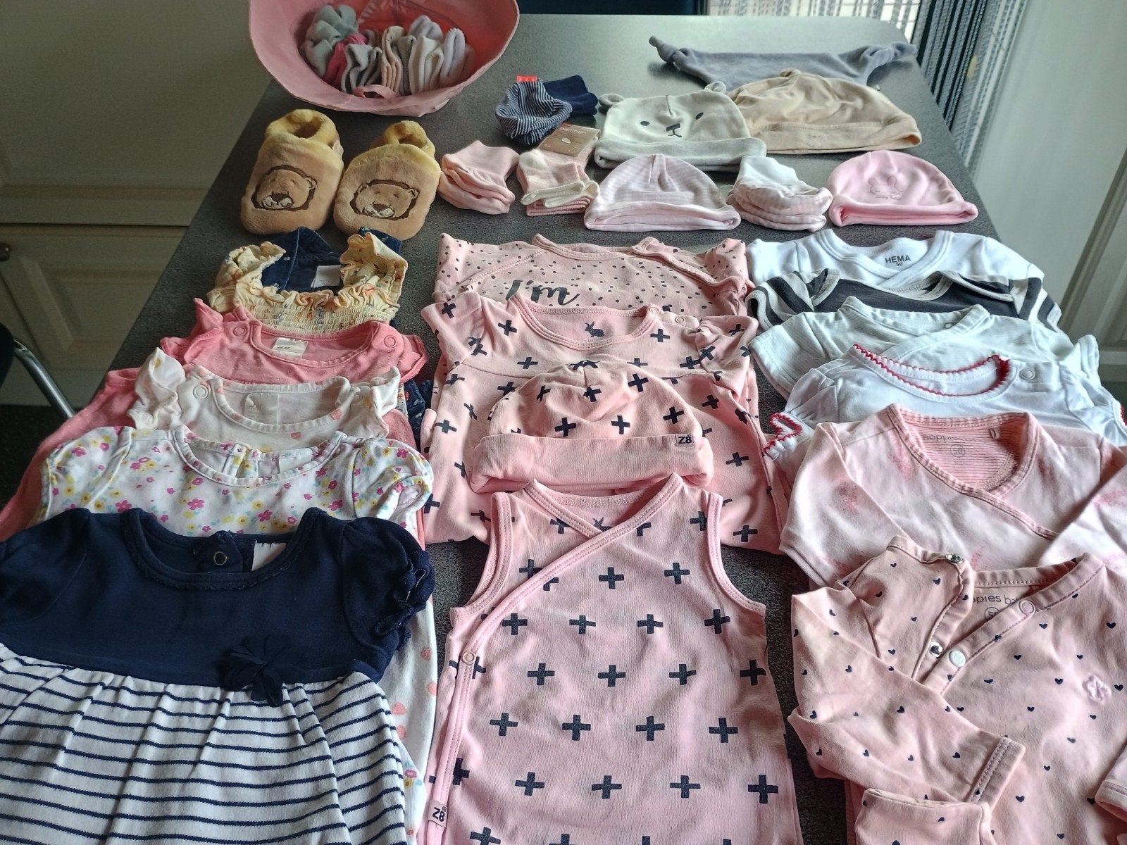 paquet de vêtements pour bébés filles 50/56, Enlèvement, Utilisé, Taille 50