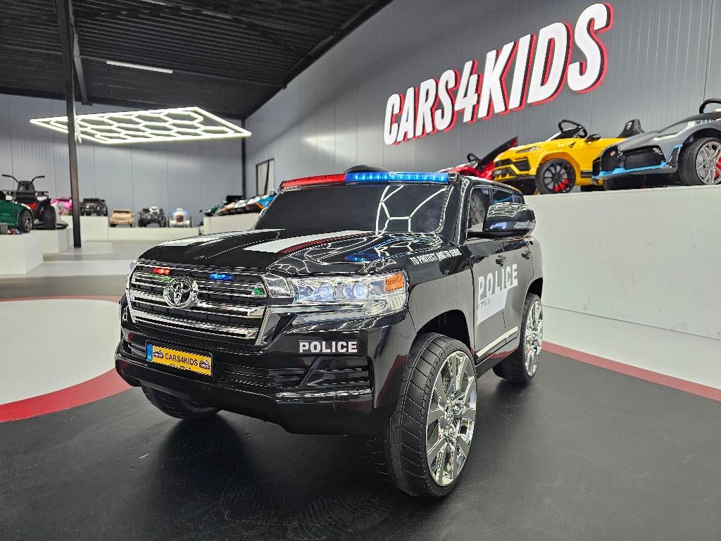 Kinderauto Toyota Land Cruiser Politie - 24 volt - met RC, Kinderen en Baby's, Speelgoed |Speelgoedvoertuigen, Ophalen of Verzenden