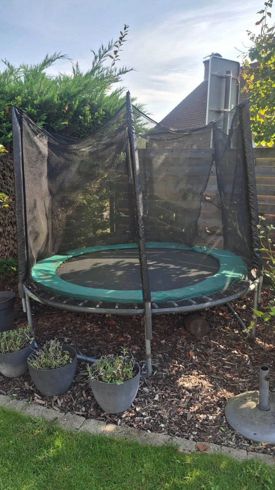 Gratis trampoline 2,5m, Ophalen, Gebruikt