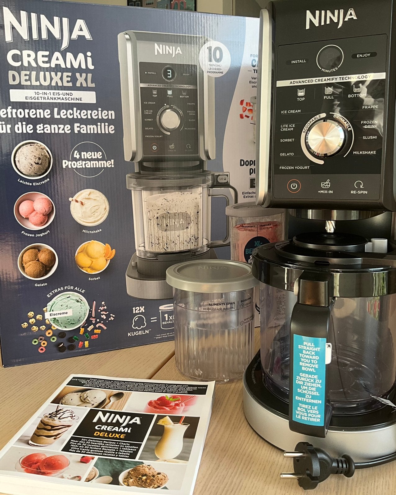 Ninja Creami Deluxe NC502EU, Electroménager, Machines à glace, Comme neuf, Enlèvement