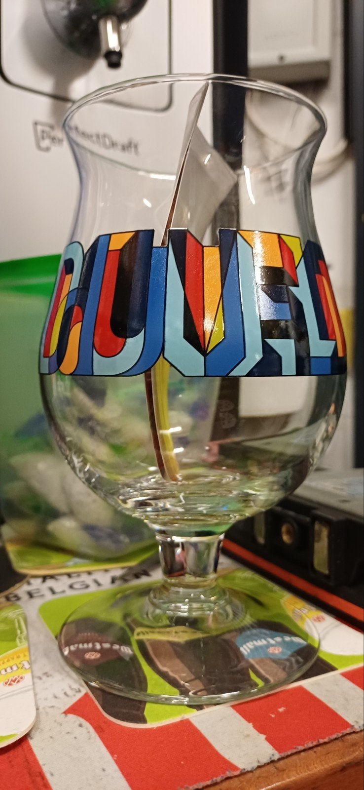 duvel nl glas laatste nieuw, Verzamelen, Glas en Drinkglazen, Ophalen of Verzenden, Nieuw, Bierglas