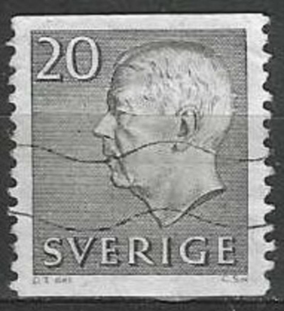 Suède 1961 - Yvert 462 - Roi Gustave VI (ST), Envoi, Suède, Affranchi