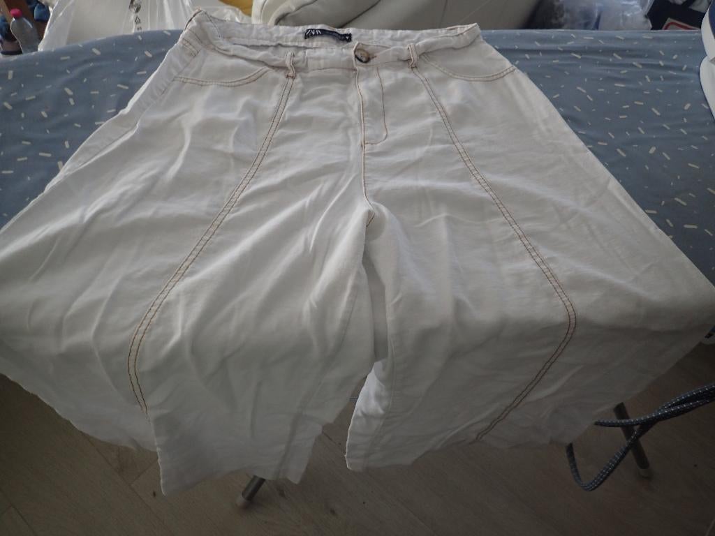 ZARA broek met wijde pijpen maat XL, Maat 46/48 (XL) of groter, Ophalen of Verzenden, Gedragen, Zara