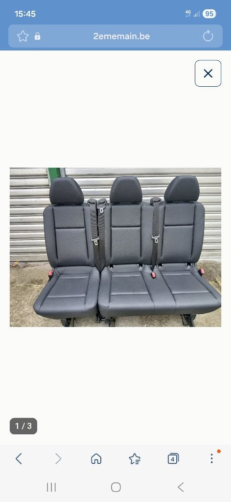 Banquette Mercedes Original W447 en Simili cuir, Enlèvement, Neuf, Mercedes-Benz