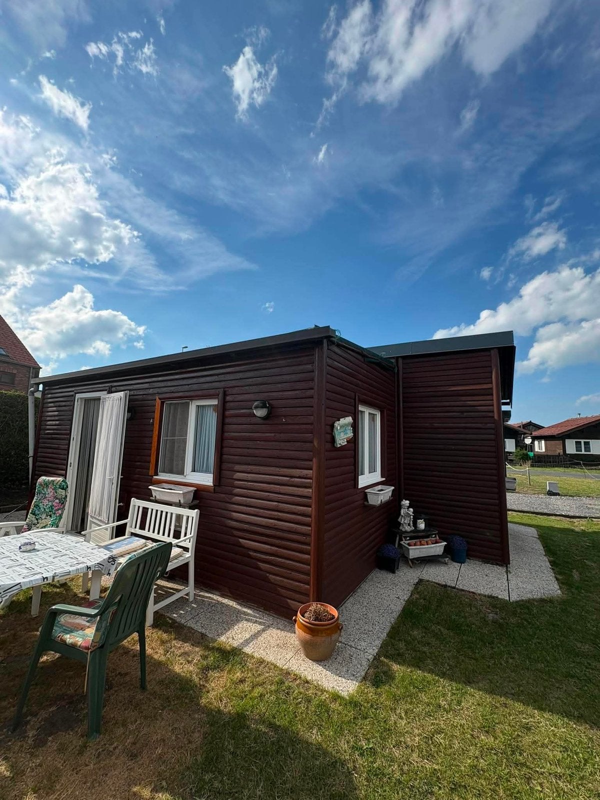 Chalet op camping te Middelkerke, Caravans en Kamperen, Particulier, Douche