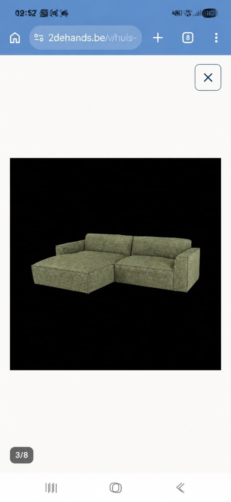 Hoekzetel Ygo Castor, Enlèvement, Comme neuf, Vert