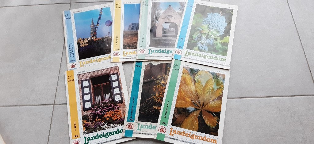 7x 1993 Landeigendom Vlaamse Huisvestigingsmaatschappij, Boeken, Wonen en Tuinieren, Ophalen of Verzenden, Zo goed als nieuw, Tuinieren en Tuinplanten