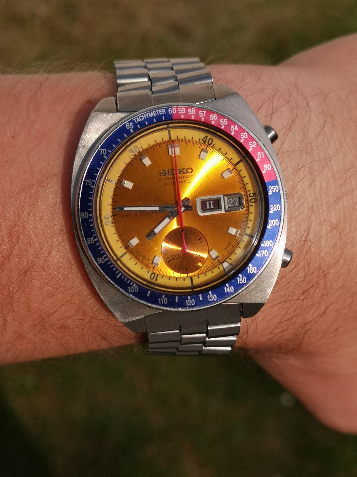 Iconische Vintage Seiko 6139-6002 "Pogue"  "Proof", Ophalen of Verzenden, Seiko
