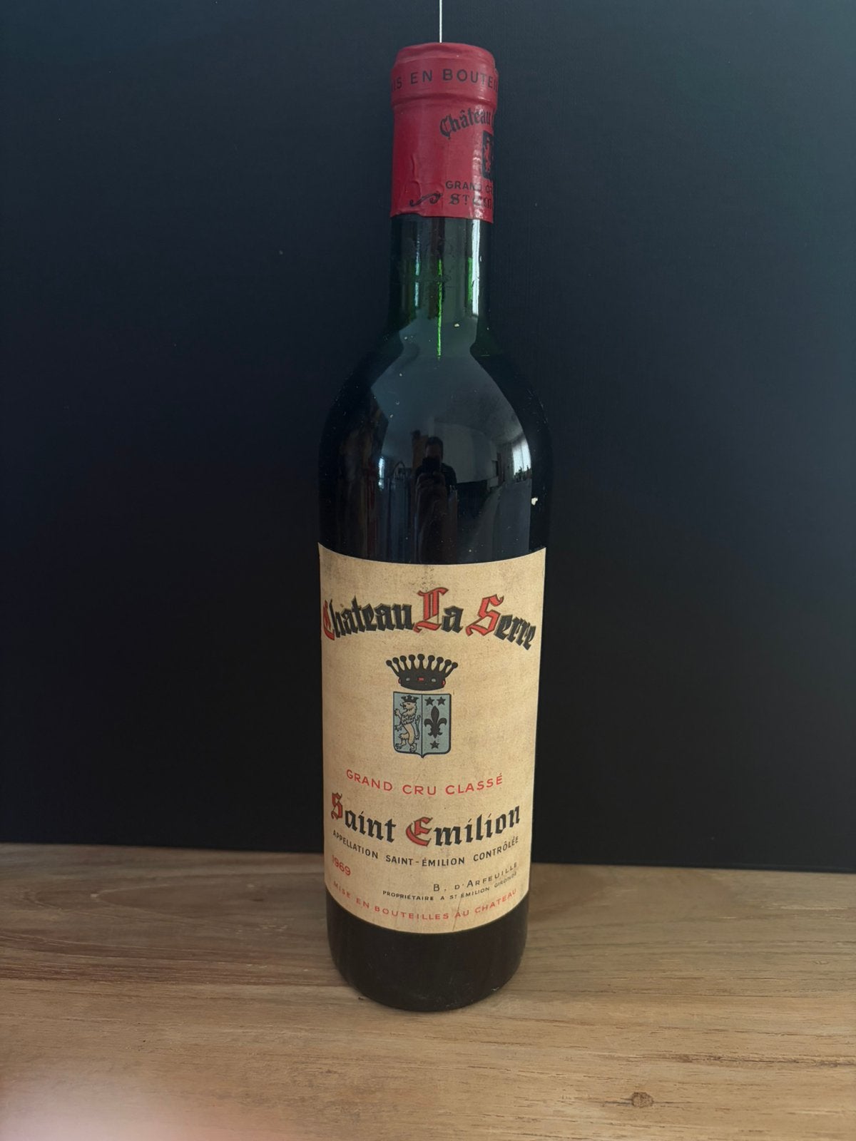Chateau La Serre 1969 Grand Cru Classé!, Enlèvement ou Envoi, Comme neuf