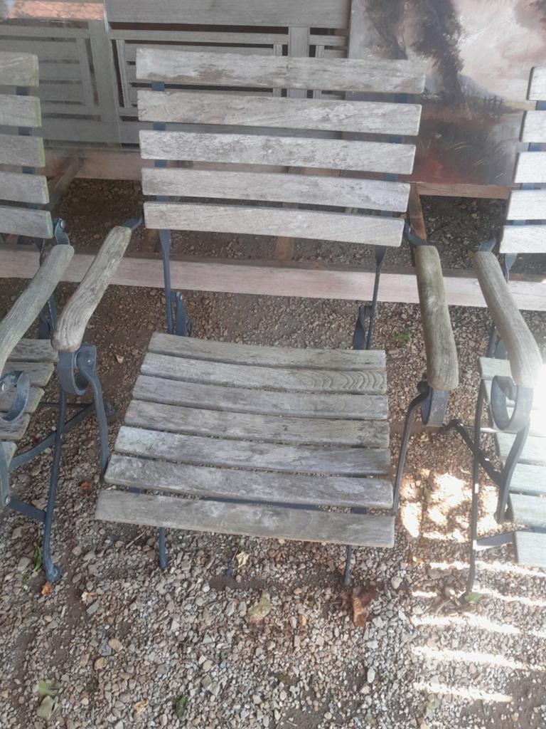 plooibare tuinstoelen, Ophalen