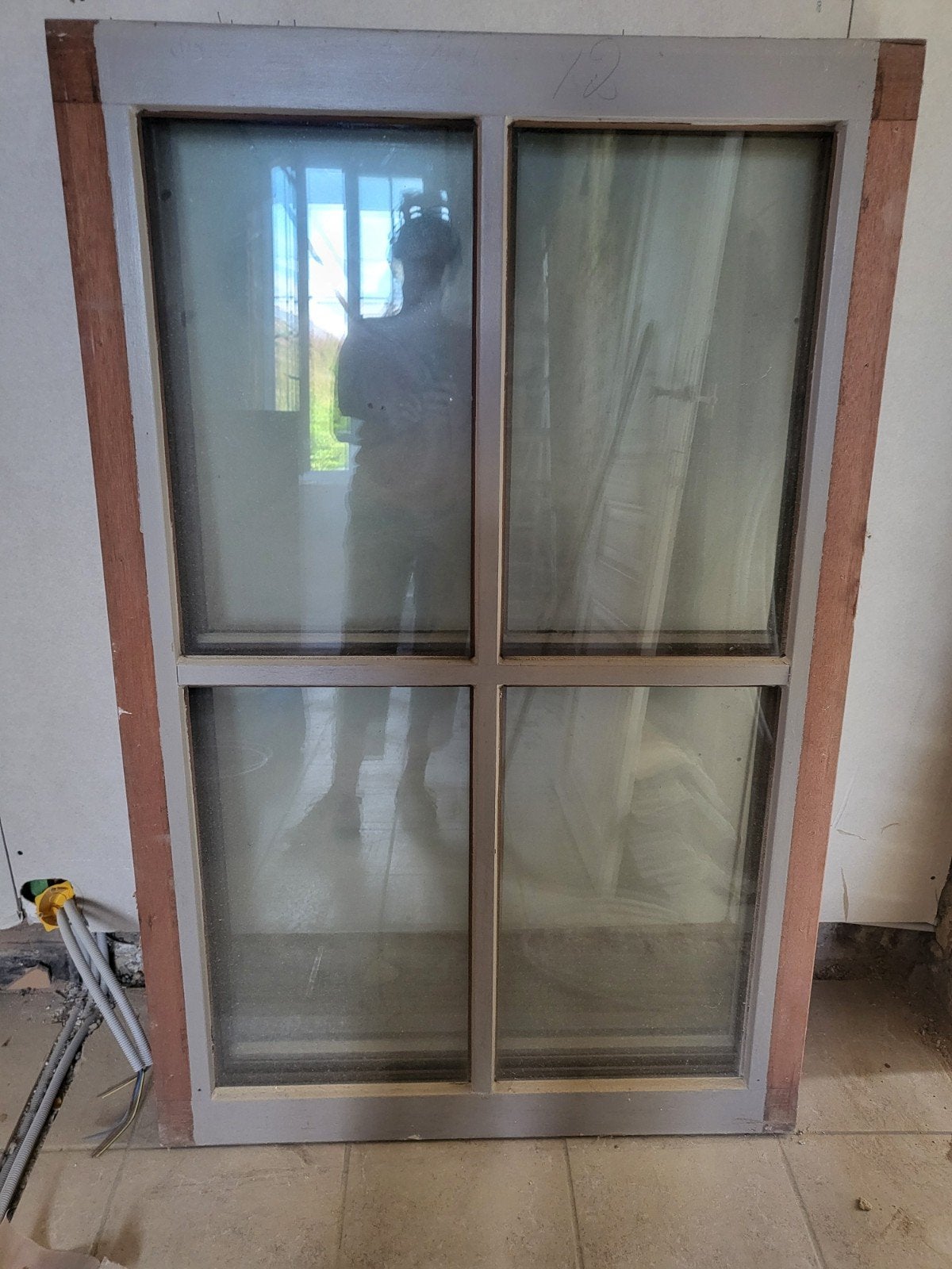 2 ramen, hout, dubbele beglazing in prima staat, Ophalen, Gebruikt, Raamkozijn, Inclusief glas