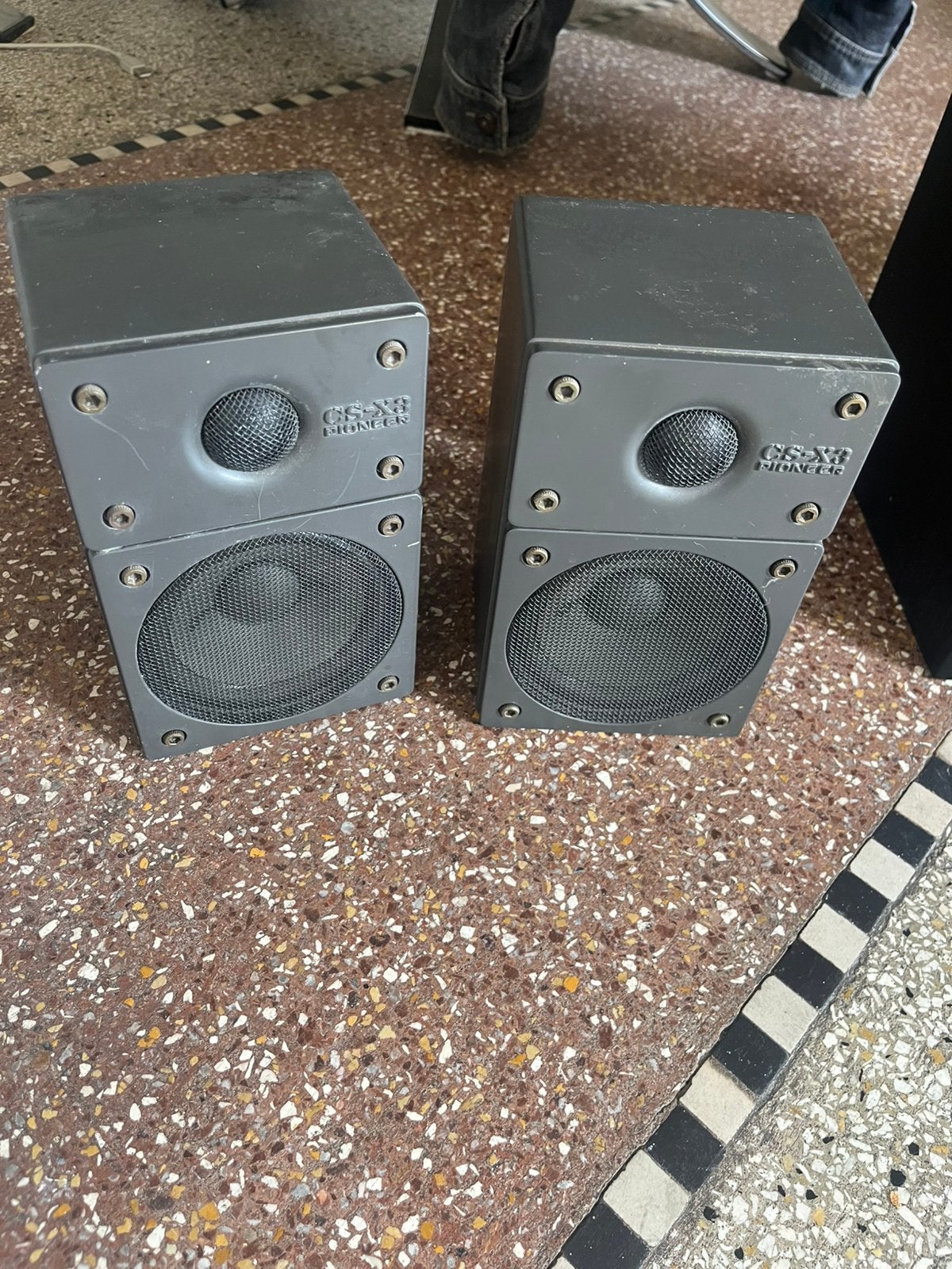 Vintage Pioneer CS-X3 luidsprekers – Zware metalen behuizing, Enlèvement