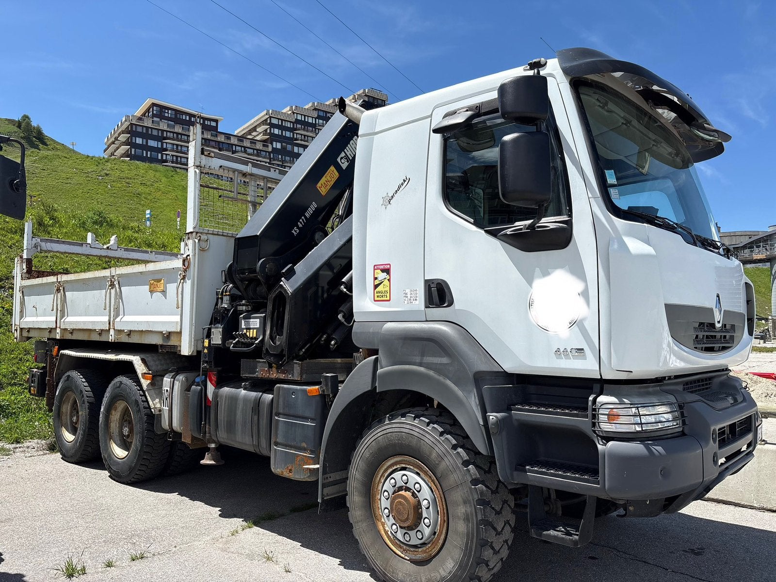 Renault grue kerax 6X62, Enlèvement ou Envoi, Grue