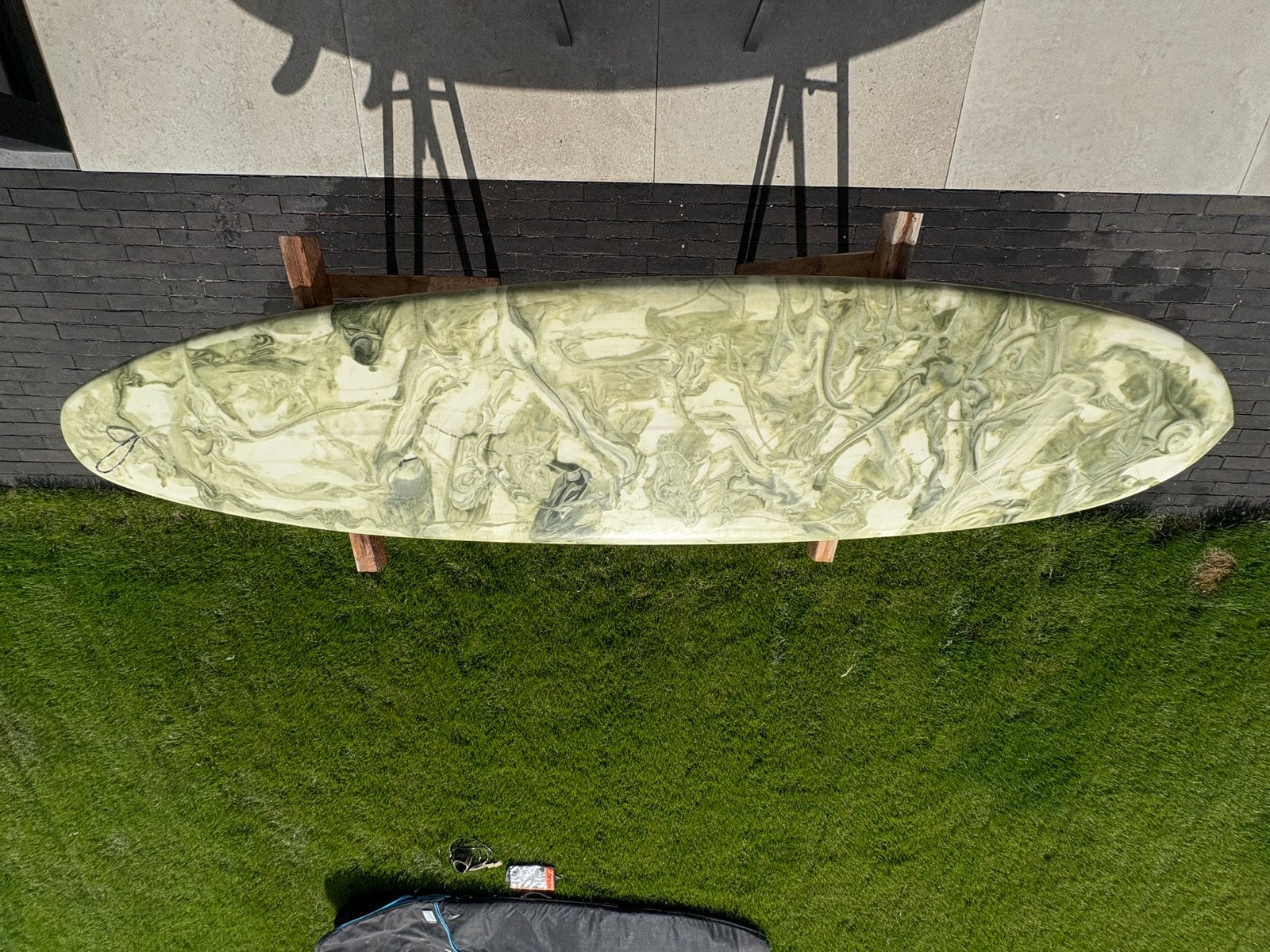 Surfboard 7’6 Maui Fibershape, Sports nautiques & Bateaux, Enlèvement, Comme neuf, Autres types, Avec ailerons