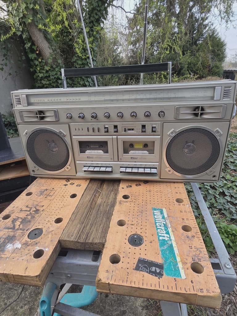 ORION STR 900 - Boombox ghettoblasterradio - Dubbele tape, Ophalen of Verzenden, Gebruikt, Radio