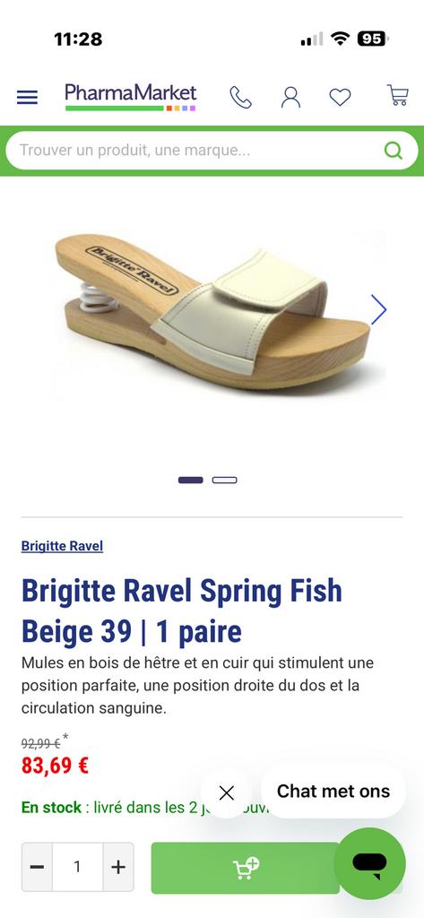 Mule orthopédique, Envoi, Comme neuf