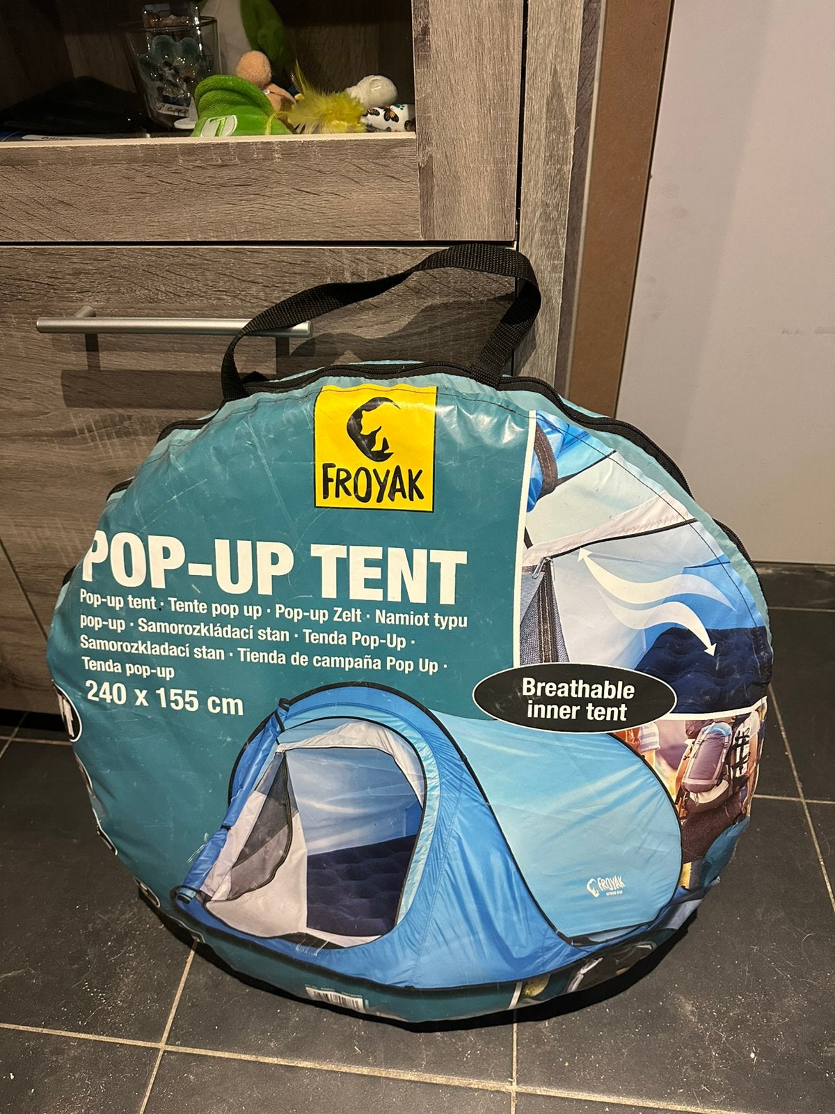 Pop up tent, Caravans en Kamperen, Ophalen, Zo goed als nieuw