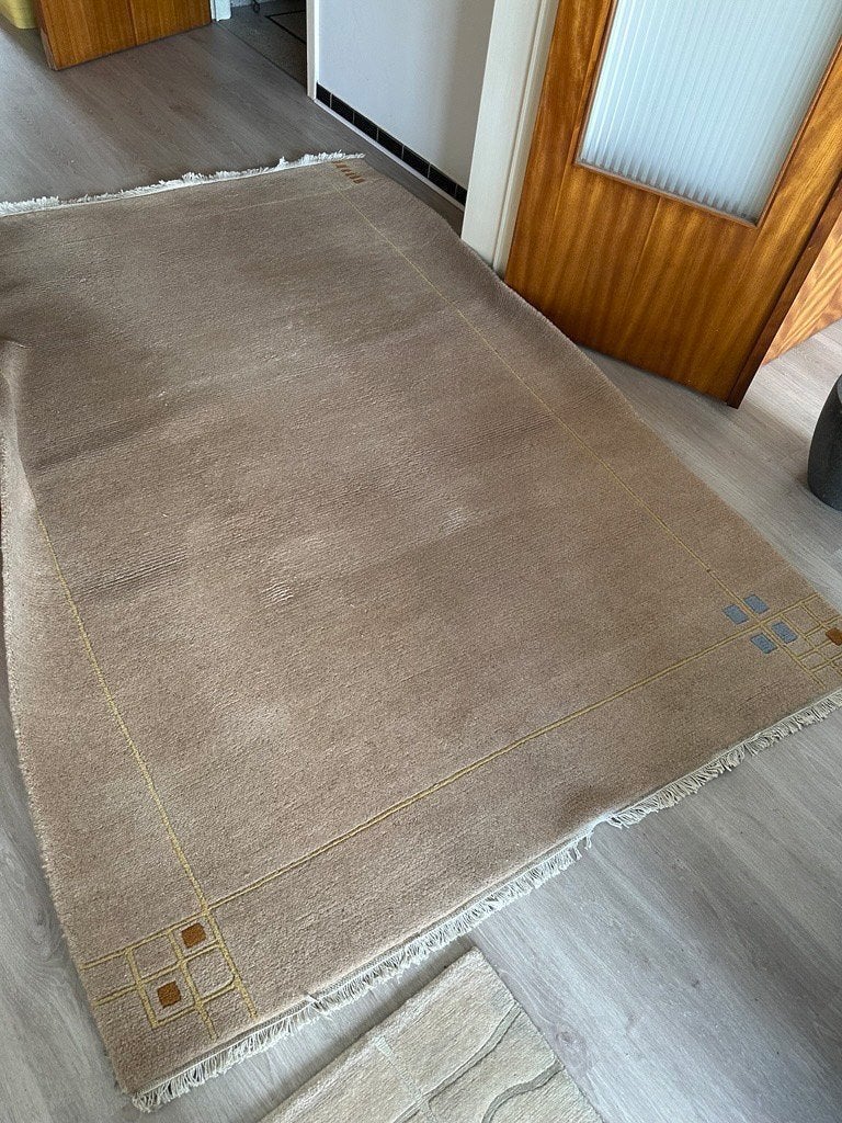 Tapijt wol (Nepal), Maison & Meubles, Ameublement | Tapis & Moquettes, 200 cm ou plus, 150 à 200 cm, Comme neuf, Enlèvement