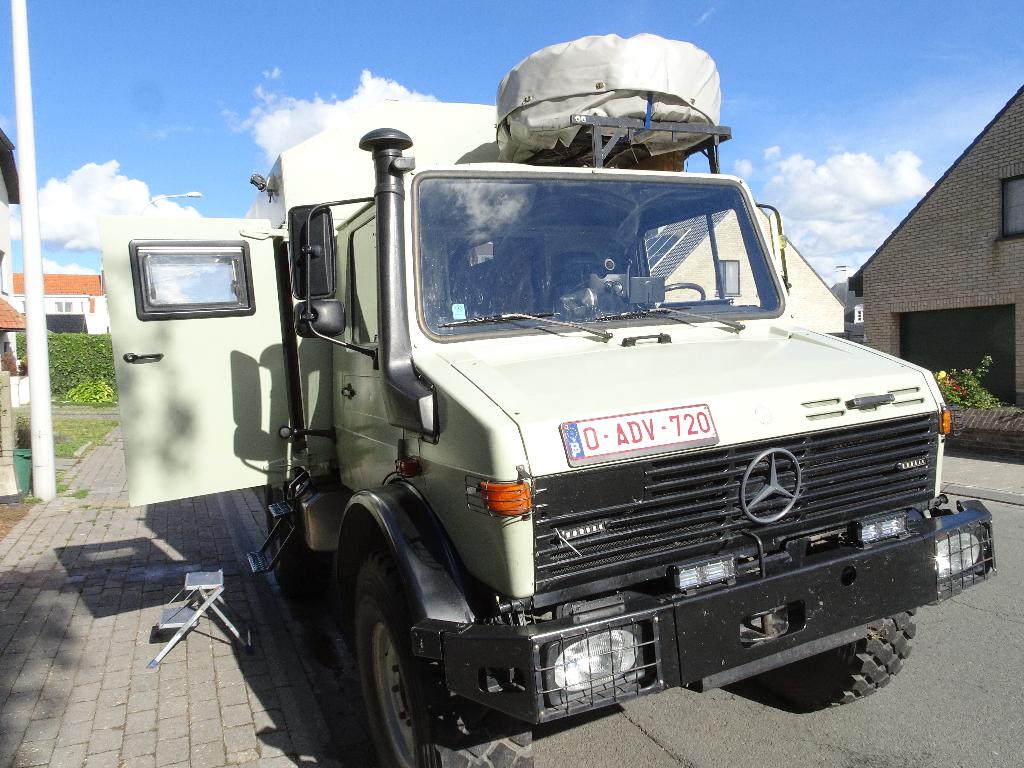 Unimog U1300L Expeditie Camper, Caravanes & Camping, Camping-cars, Particulier, jusqu'à 2, Modèle Bus ou Fourgon aménagé, Mercedes-Benz