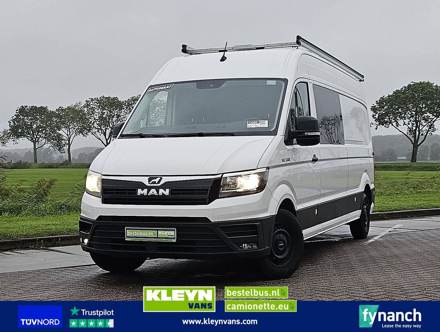MAN TGE 3.180 L4H3 Dubbele Cabine Automaat 177Pk Lage-Kilome, Auto's, Automaat, Wit, Bedrijf, Diesel